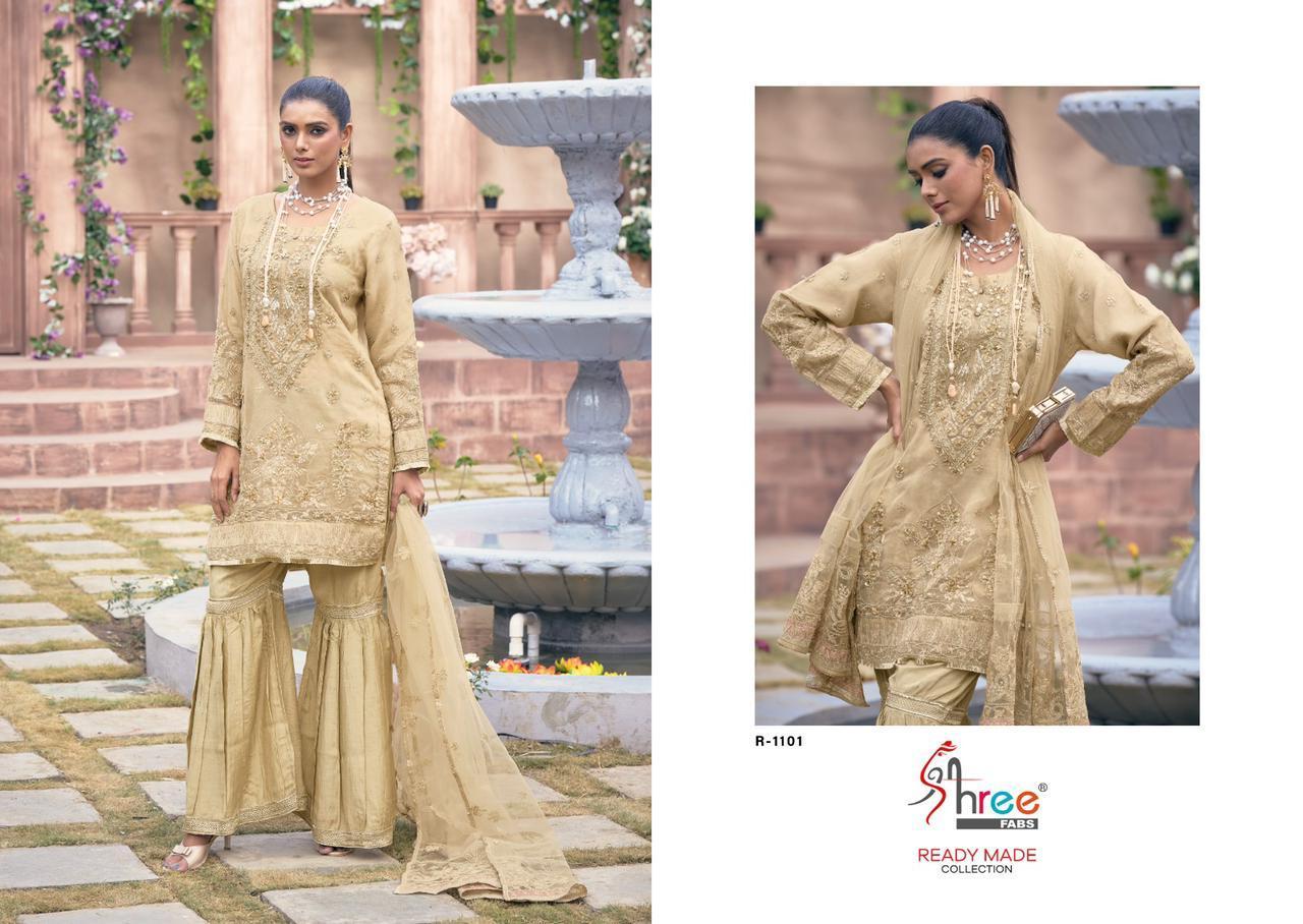 SHREE-FABS-1101-SERIES-ORGANZA-KURTI-PANT-WITH-DUPATTA-WHOLESALER-SURAT-6