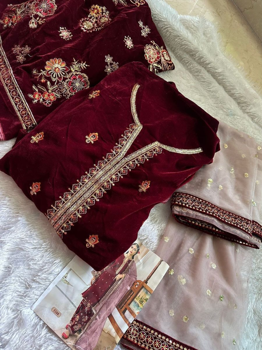 SHREE-FABS-3188-MARIA-B-VELVET-SALWAR-SUITS-2