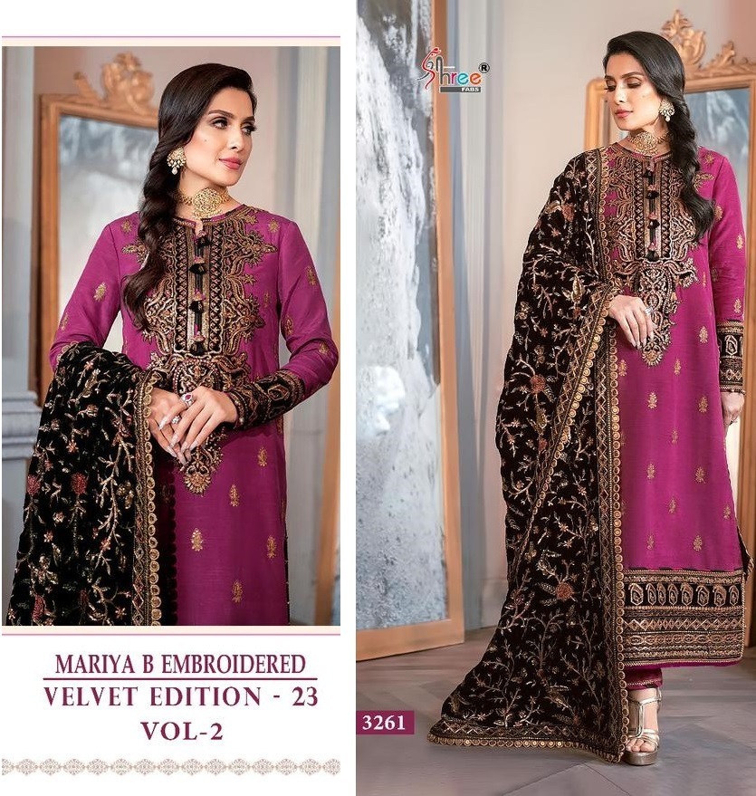 SHREE-FABS-3261-MARIYA-B-EMBROIDERED-VELVET-VOL-2-SUITS-1