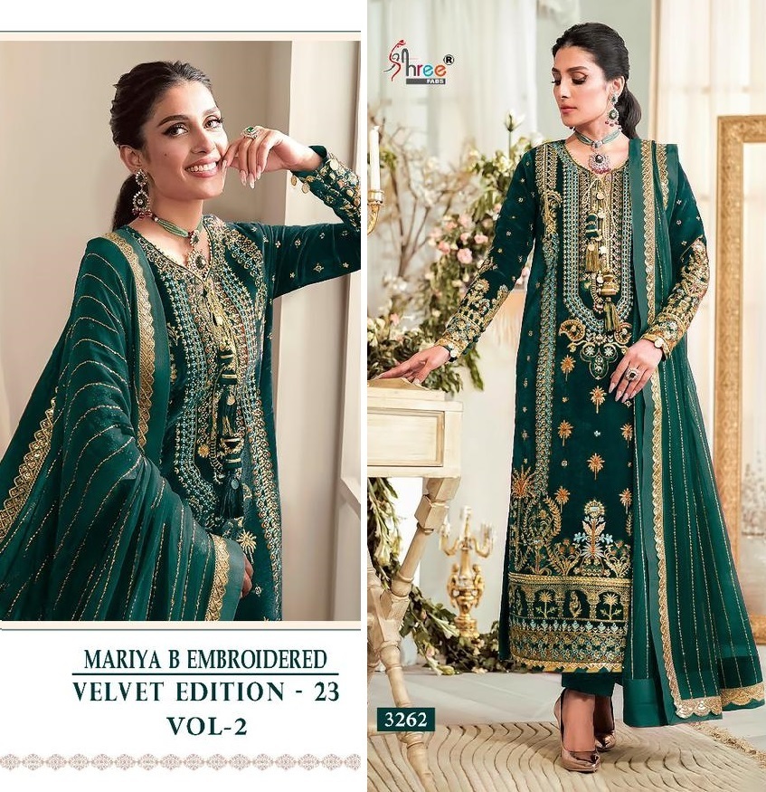 SHREE-FABS-3262-MARIYA-B-EMBROIDERED-VELVET-VOL-2-SUITS-1