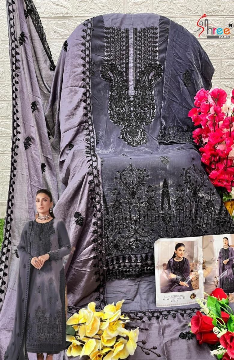 SHREE-FABS-3263-MARIYA-B-EMBROIDERED-VELVET-VOL-2-SUITS-2