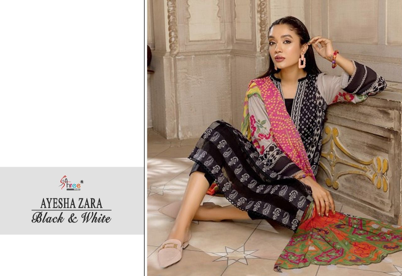 SHREE-FABS-AYESHA-ZARA-BLACK-WHITE-COTTON-PRINTED-SUITS-AT-SURAT-6