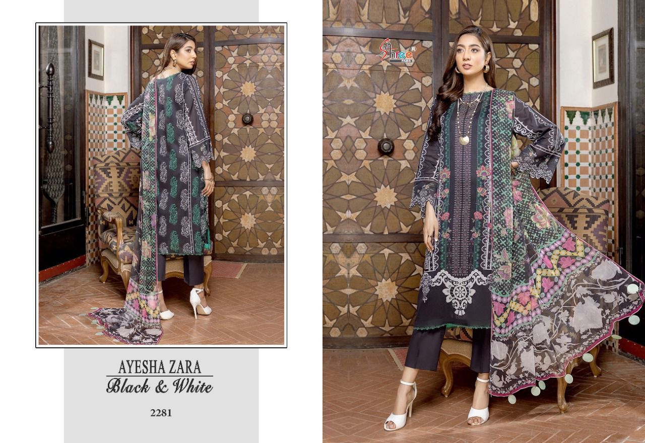 SHREE-FABS-AYESHA-ZARA-BLACK-WHITE-COTTON-PRINTED-SUITS-AT-SURAT-9