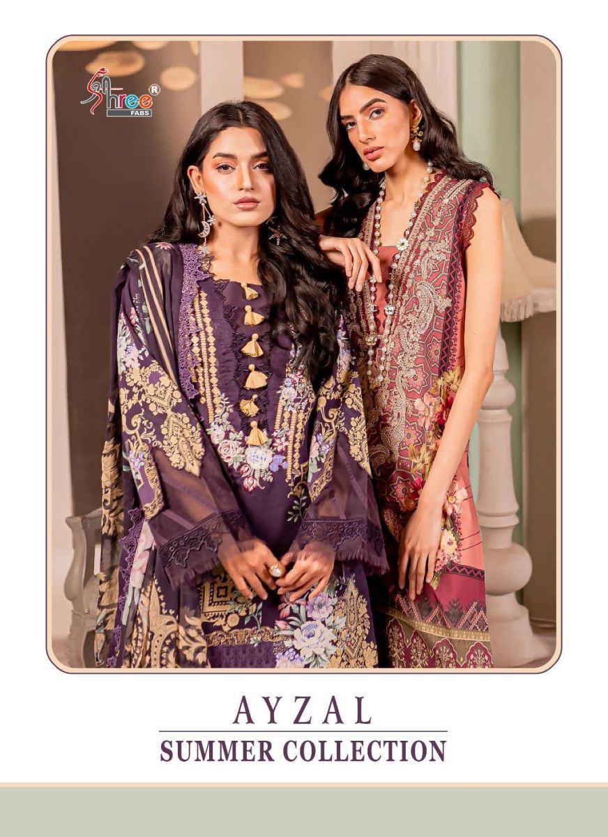 SHREE-FABS-AYZAL-SUMMER-COLLECTION-COTTON-PAKISTANI-SUITS-WHOLESALE-1