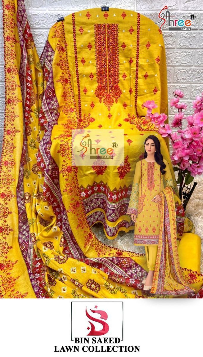 SHREE-FABS-BIN-SAEED-LAWN-COLLECTION-PAKISTANI-SUITS-WHOLESALER-SURAT-11