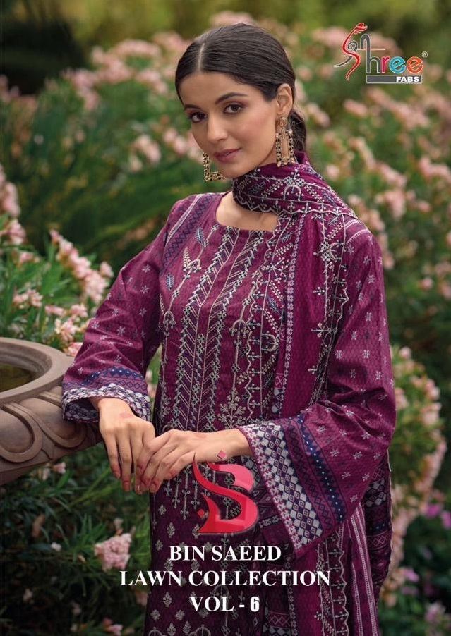 SHREE-FABS-BIN-SAEED-LAWN-COLLECTION-VOL-6-PAKISTANI-SUITS-WHOLESALE-1