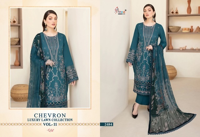 SHREE-FABS-CHEVRON-LUXURY-LAWN-COLLECTION-VOL-11-PAKISTANI-SUITS-WHOLESALE-2