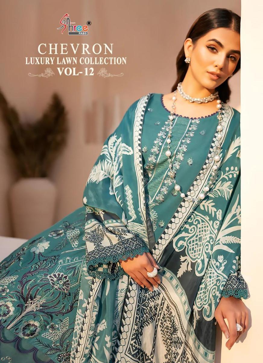 SHREE-FABS-CHEVRON-LUXURY-LAWN-COLLECTION-VOL-12-LAWN-COTTON-SUITS-SURAT-1