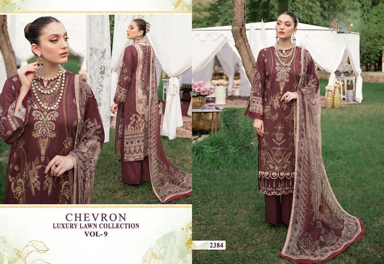 SHREE-FABS-CHEVRON-LUXURY-LAWN-COLLECTION-VOL-9-COTTON-PAKISTANI-SUITS-AT-SURAT-7