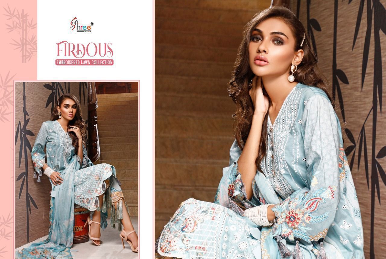 SHREE-FABS-FIRDOUS-EMBROIDERED-LAWN-COLLECTION-1874-TO-1880-PAKISTANI-SUITS-WHOLESALER-1