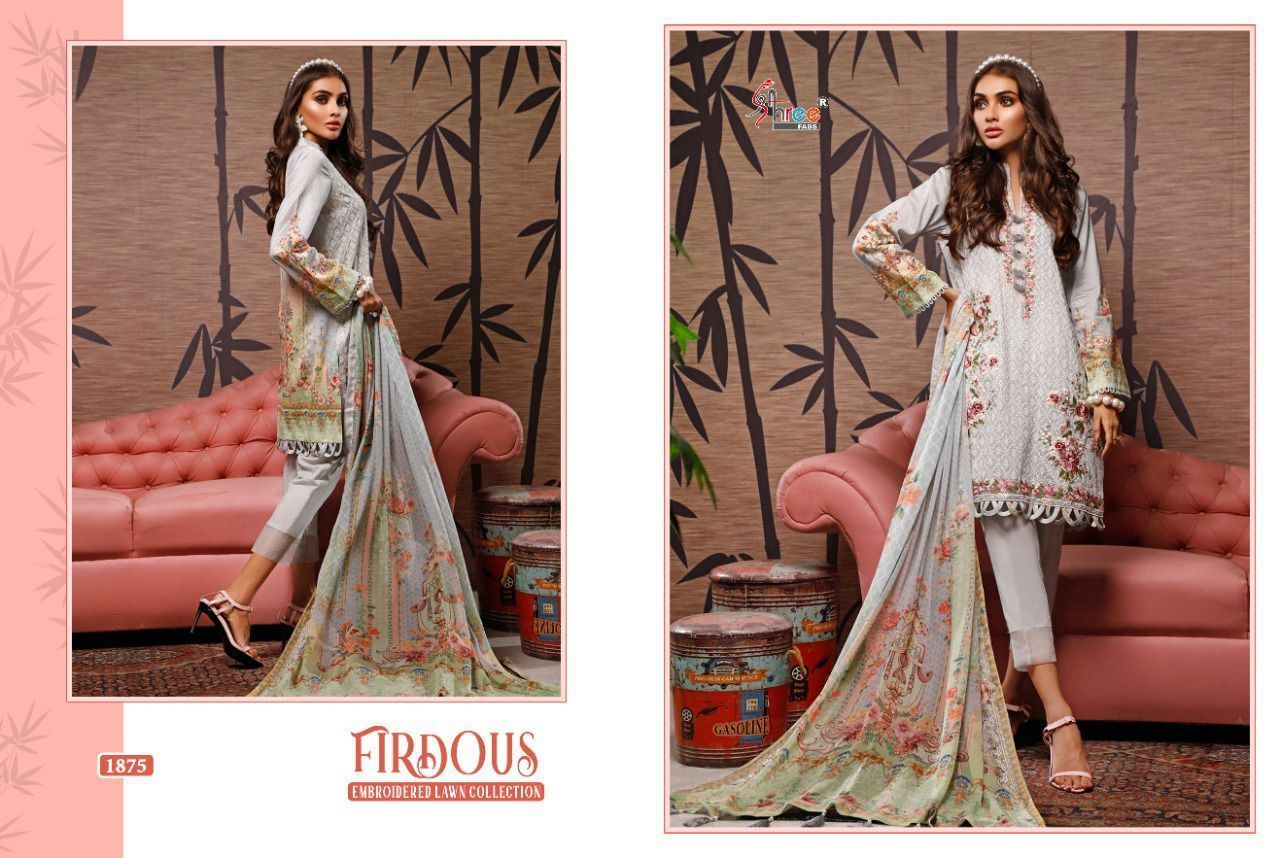 SHREE-FABS-FIRDOUS-EMBROIDERED-LAWN-COLLECTION-1874-TO-1880-PAKISTANI-SUITS-WHOLESALER-6