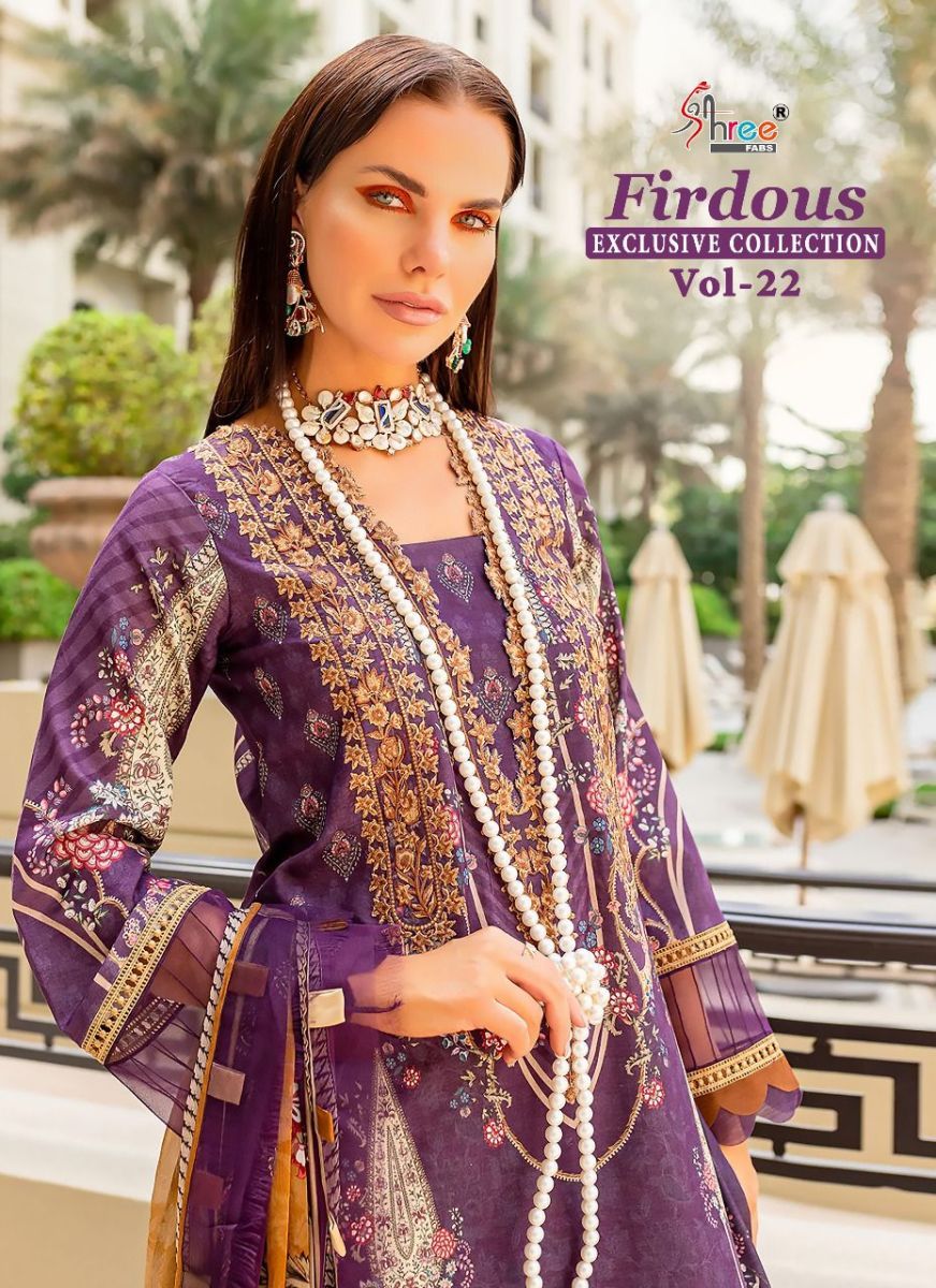 SHREE-FABS-FIRDOUS-EXCLUSIVE-COLLECTION-VOL-22-COTTON-PRINT-PAKISTANI-SUITS-SURAT-1