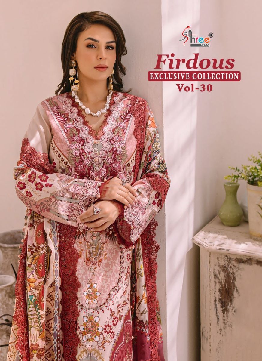 SHREE-FABS-FIRDOUS-EXCLUSIVE-COLLECTION-VOL-30-COTTON-PAKISTANI-SUITS-SURAT-1