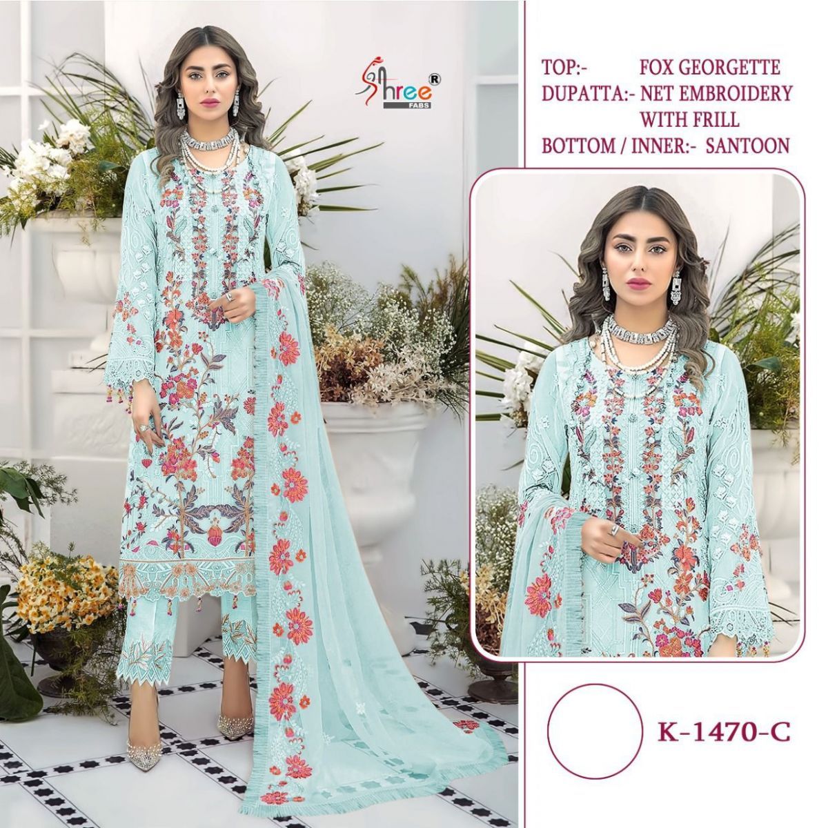 SHREE-FABS-K-1470-SERIES-FOUX-GEORGETTE-PAKISTANI-SUITS-AT-SURAT-1