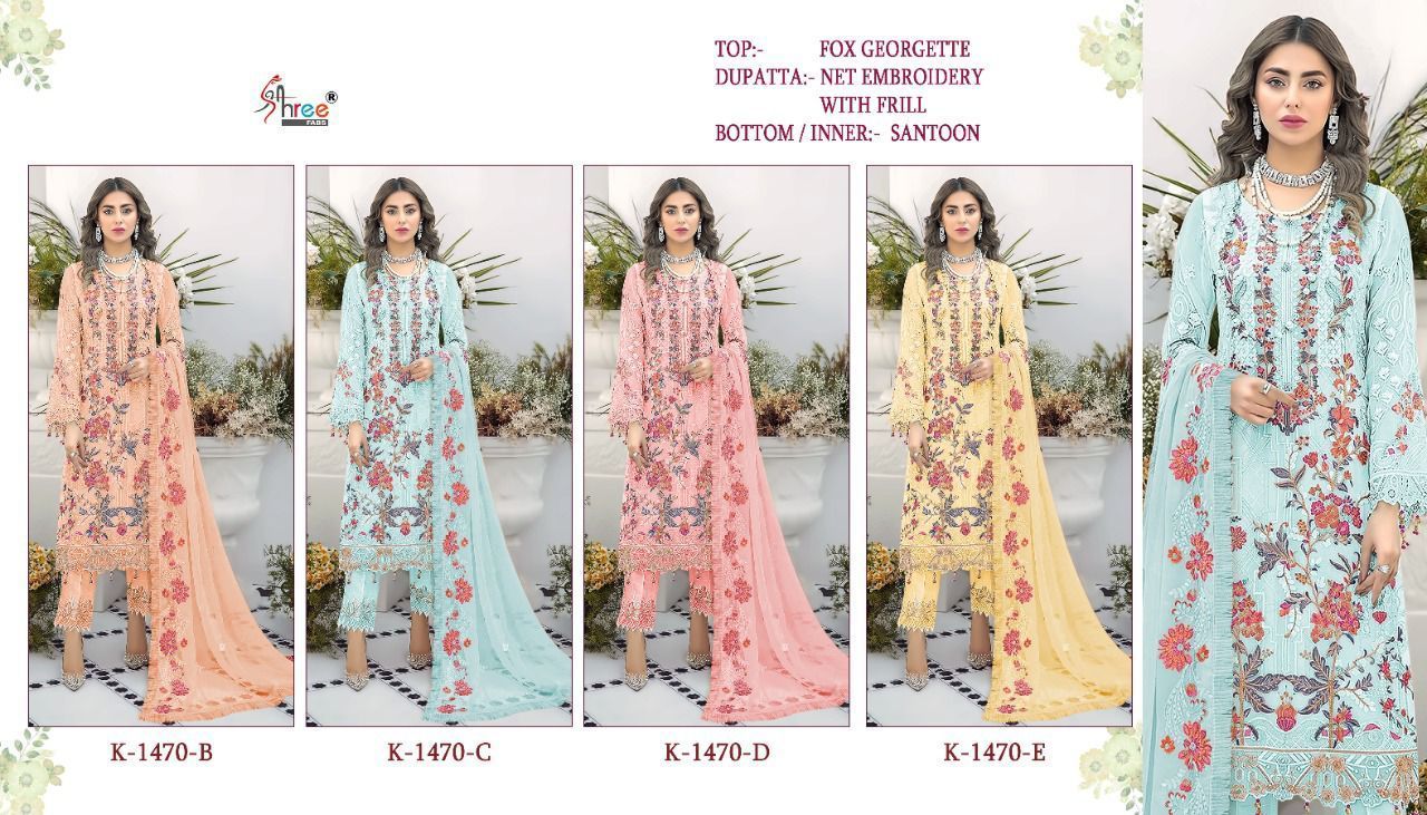 SHREE-FABS-K-1470-SERIES-FOUX-GEORGETTE-PAKISTANI-SUITS-AT-SURAT-2