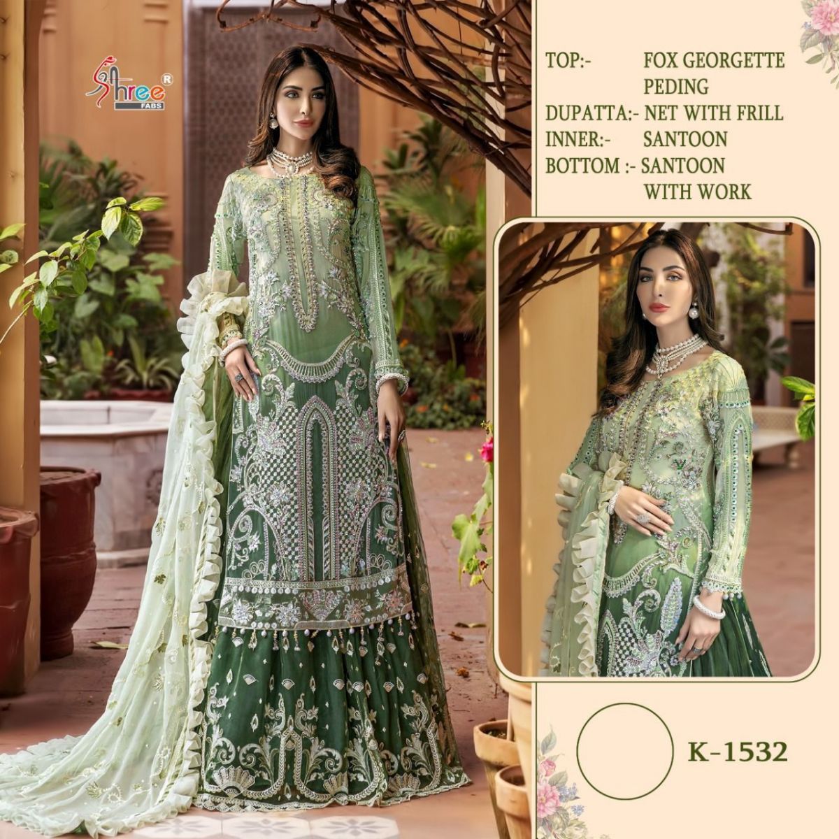 SHREE-FABS-K-1532-SERIES-FOUX-GEORGETTE-PAKISTANI-SUITS-AT-SURAT-2