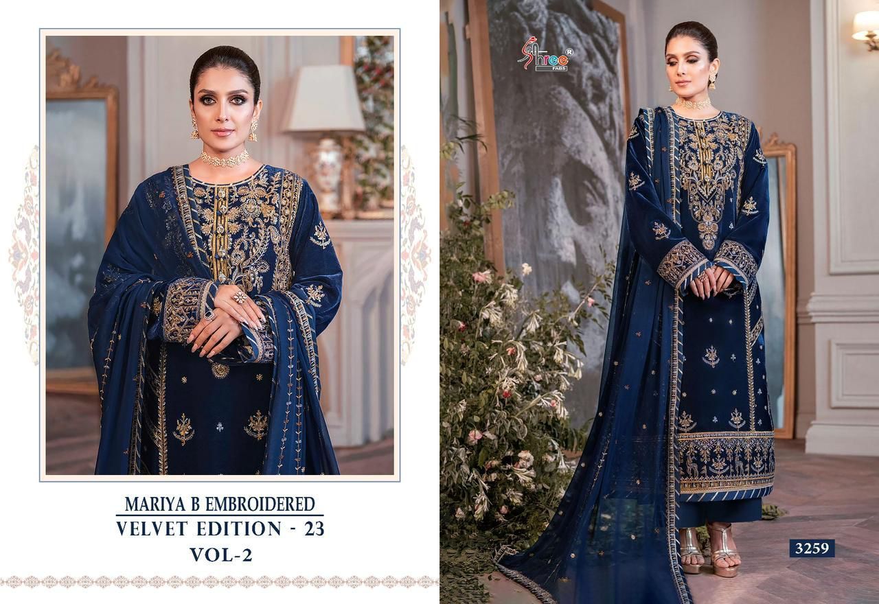 SHREE-FABS-MARIA-B-3259-3262-EMBROIDERED-VELVET-COLLECTION-VOL-02-11