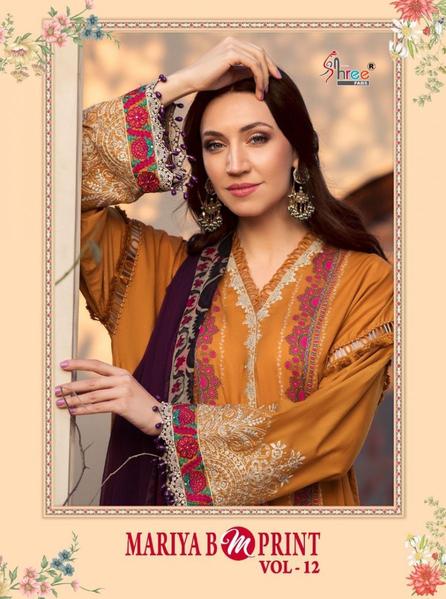 SHREE-FABS-MARIA-B-M-PRINT-VOL-12-COTTON-PRINTED-PAKISTANI-SUITS-WHOLESALE-1