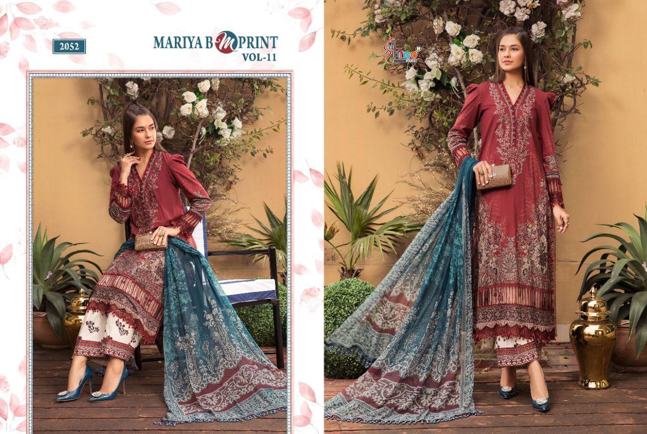 SHREE-FABS-MARIA-B-MPRINT-VOL-11-COTTON-PRINTED-PAKISTANI-SUITS-WHOLESALE-1