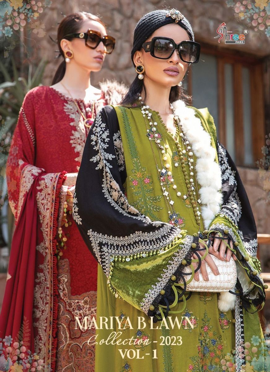 SHREE-FABS-MARIYA-B-LAWN-VOL-1-COTTON-PRINT-PAKISTANI-SUITS-COLLECTION-2023-1