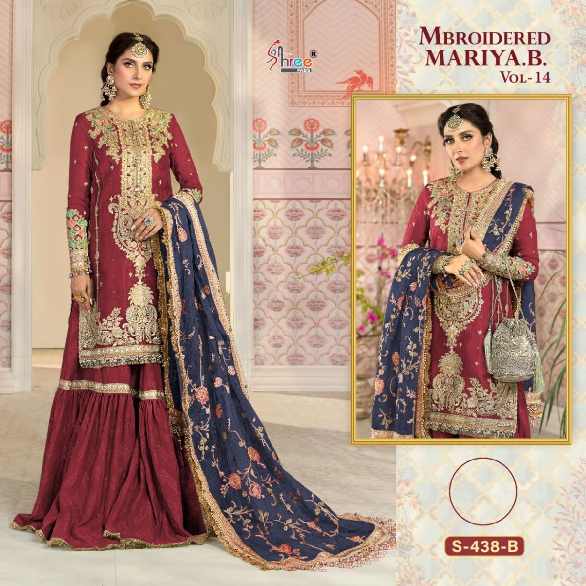 SHREE-FABS-MBROIDERED-MARIYA-B-VOL-14-S-438-SERIES-PAKISTANI-SUITS-2