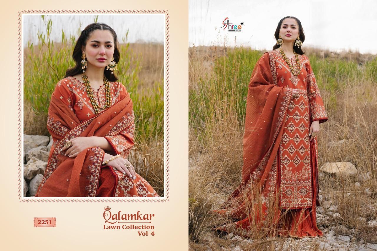 SHREE-FABS-QALAMKAR-LAWN-COLLECTION-VOL-4-2246-TO-2251-SERIES-PAKISTANI-SUITS-13