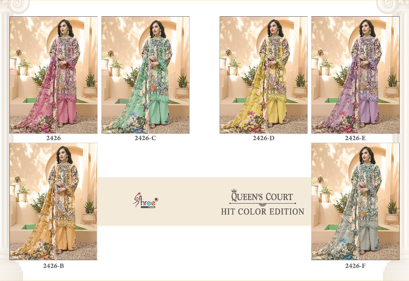 SHREE-FABS-QUEENS-COURT-HIT-COLOR-EDITION-2426-SERIES-PAKISTANI-SUITS-AT-SURAT-2