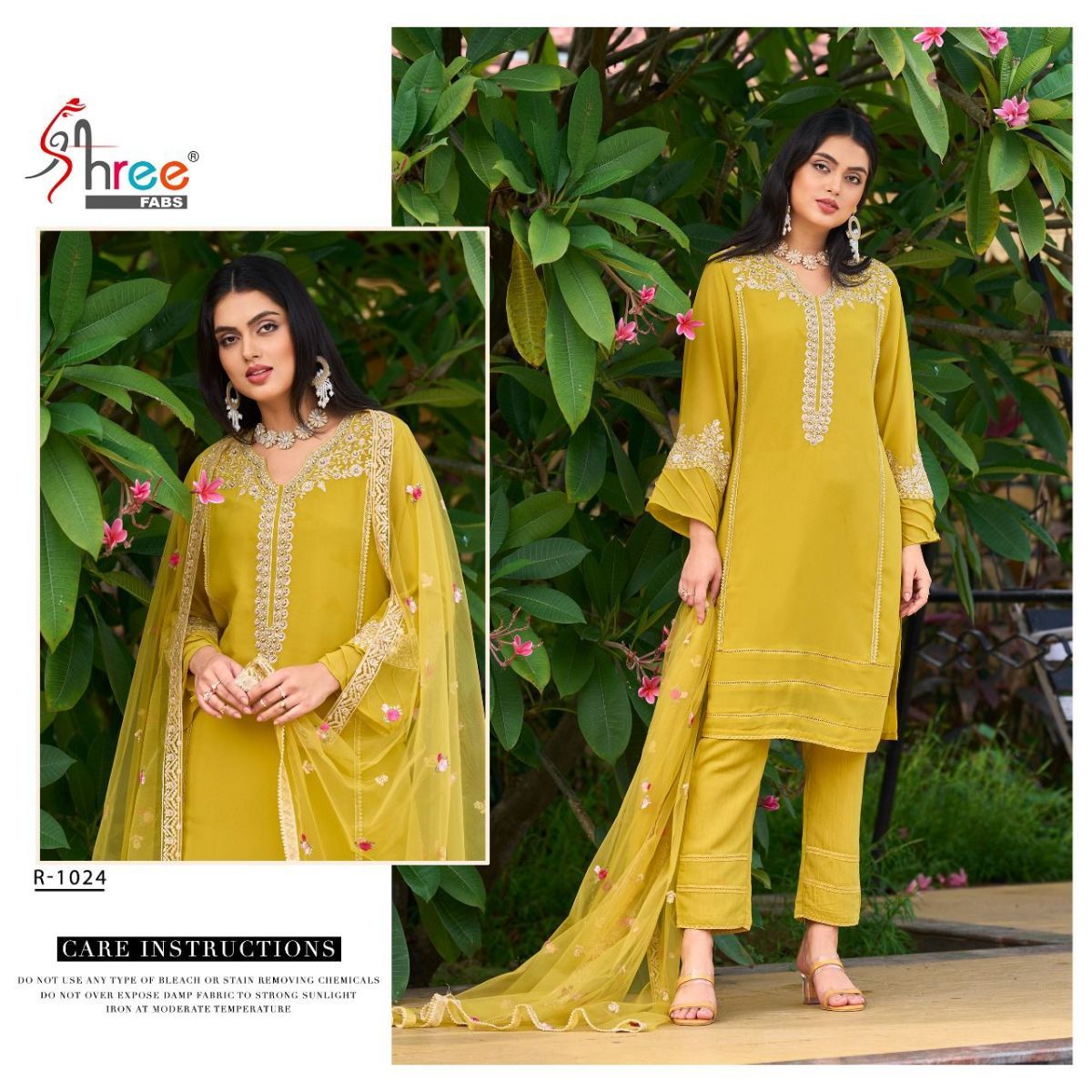 SHREE-FABS-R-1024-SERIES-KURTI-PANT-WITH-DUPATTA-WHOLESALER-SURAT