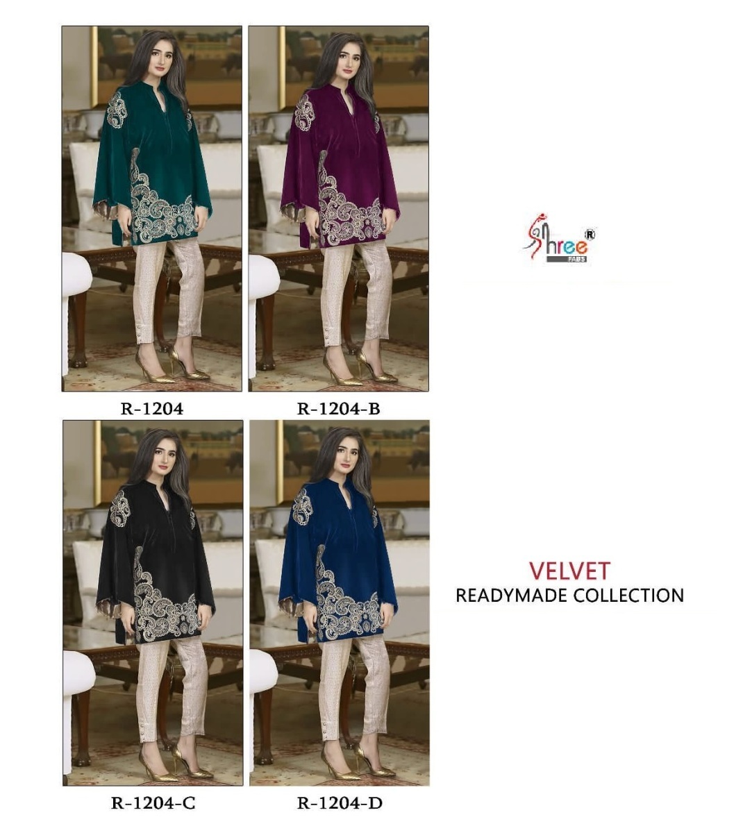 SHREE-FABS-R-1204-SERIES-VELVET-READYMADE-SUITS-1