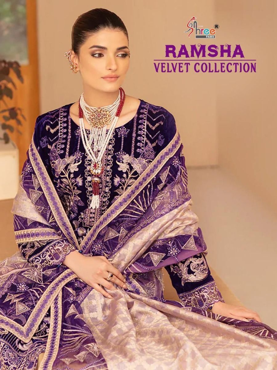 SHREE-FABS-RAMSHA-VELVET-COLLECTION-PAKISTANI-SUITS-WHOLESALE-1