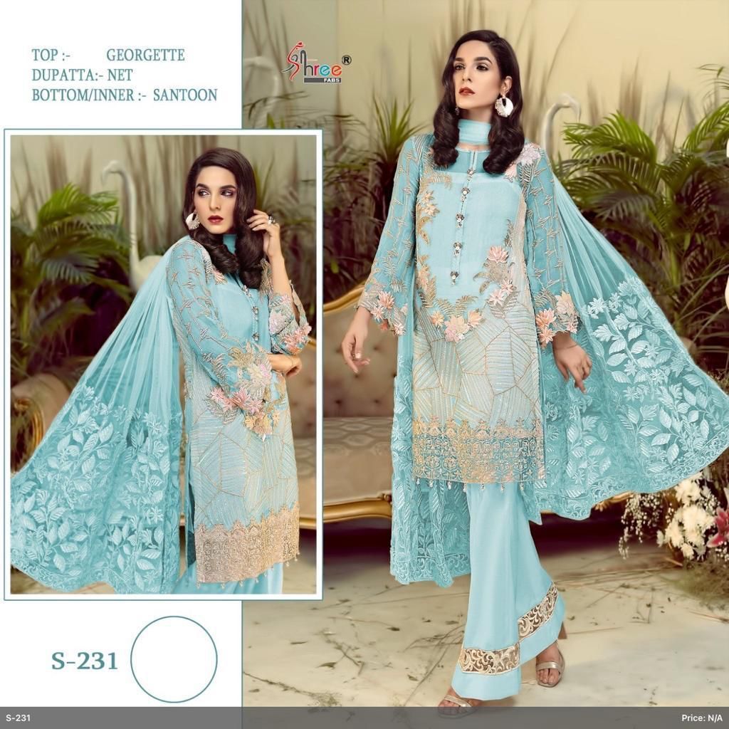 SHREE-FABS-S-231-SERIES-GEORGETTE-PAKISTANI-SUITS-WHOLESALE-1