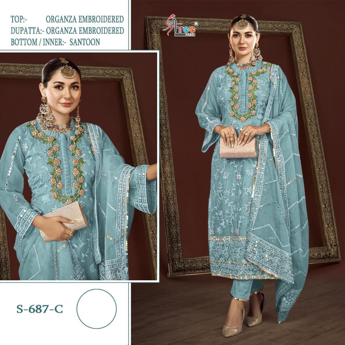 SHREE-FABS-S-687-SERIES-ORGANZA-PAKISTANI-SUITS-WHOLESALE-1