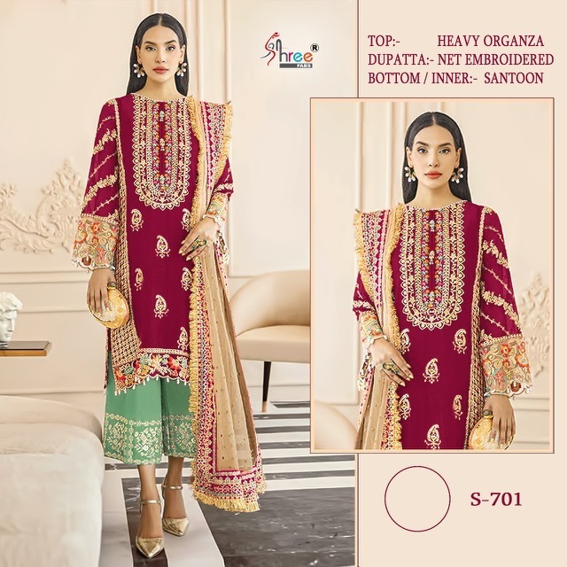 SHREE-FABS-S-701-ORGANZA-TOP-BOTTOM-WITH-DUPATTA-WHOLESALER-SURAT-2