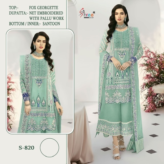 SHREE-FABS-S-820-FOUX-GEORGETTE-EMBROIDERY-PAKISTANI-SUITS-SUPPLIER-SURAT-3