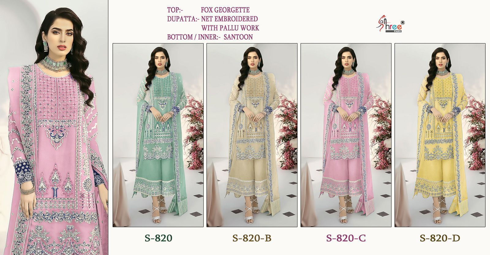 SHREE-FABS-S-820-FOUX-GEORGETTE-EMBROIDERY-PAKISTANI-SUITS-SUPPLIER-SURAT-5
