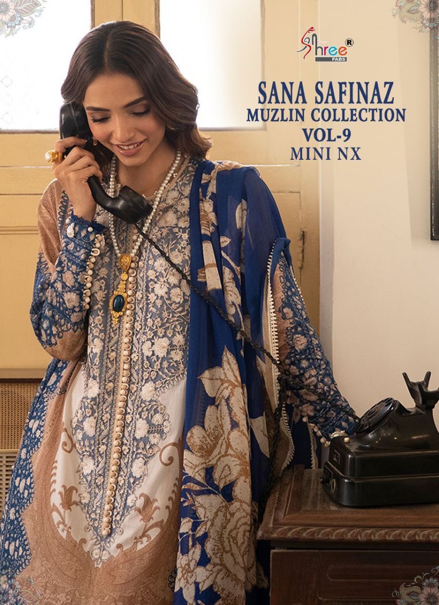 SHREE-FABS-SANA-SAFINAZ-MUZLIN-COLLECTION-VOL-9-MINI-NX-PAKISTANI-SUITS-SURAT-1
