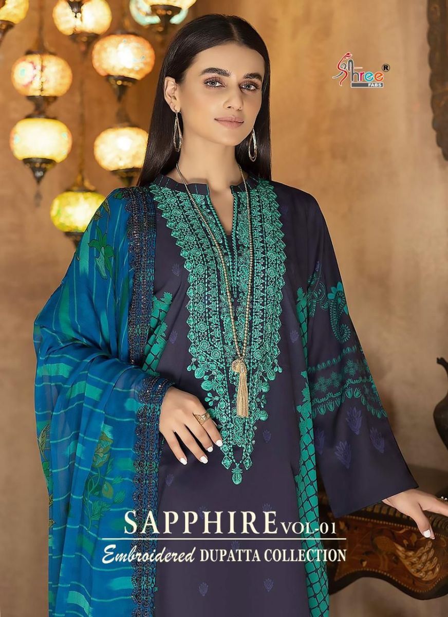 SHREE-FABS-SAPPHIRE-VOL-1-COTTON-PRINT-PAKISTANI-SUITS-WHOLESALER-SURAT-1