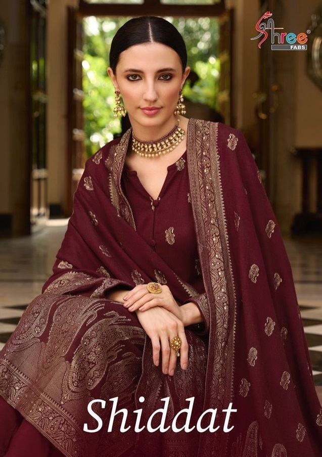 SHREE-FABS-SHIDDAT-VISCOSE-JACQUARD-PASHMINA-SUITS-WINTER-COLLECTION-1