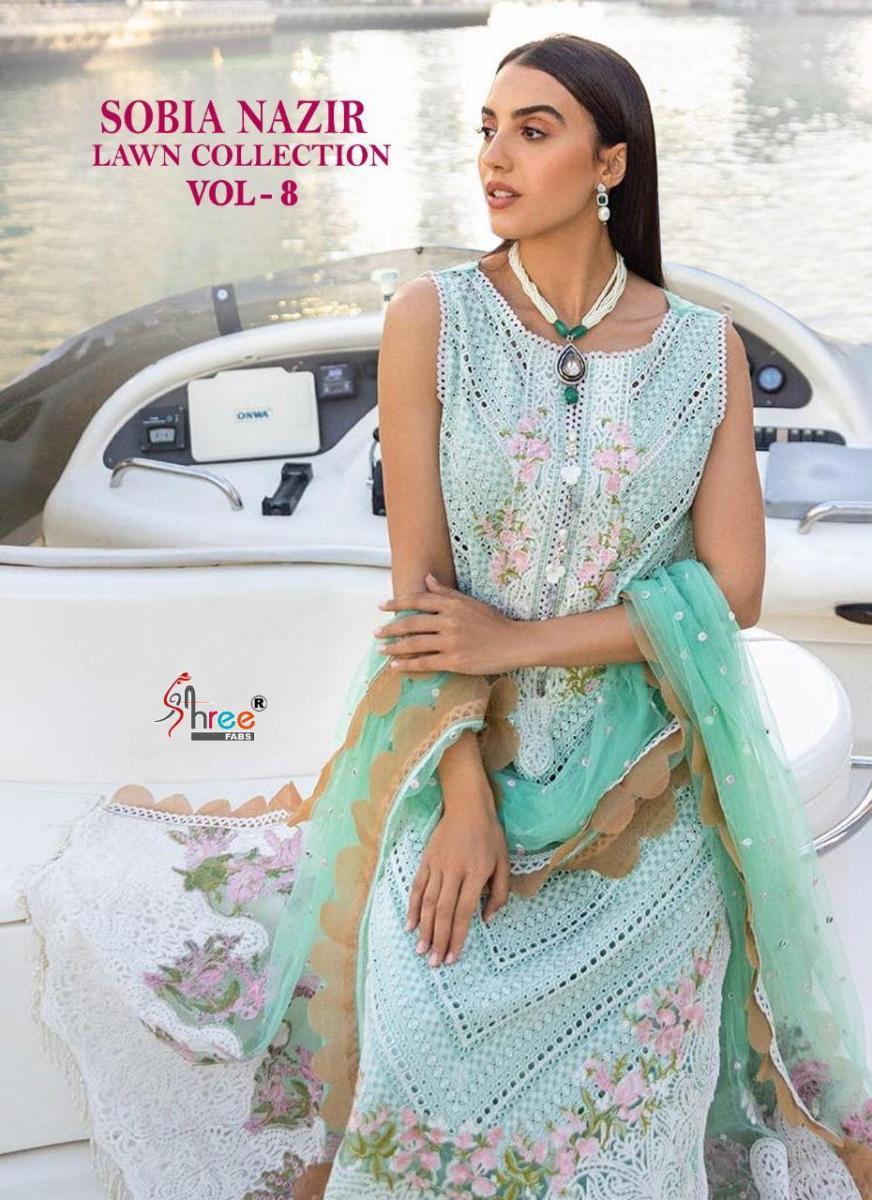 SHREE-FABS-SOBIA-NAZIR-LAWN-COLLECTION-VOL-8-COTTON-PAKISTANI-SUITS-SURAT-1