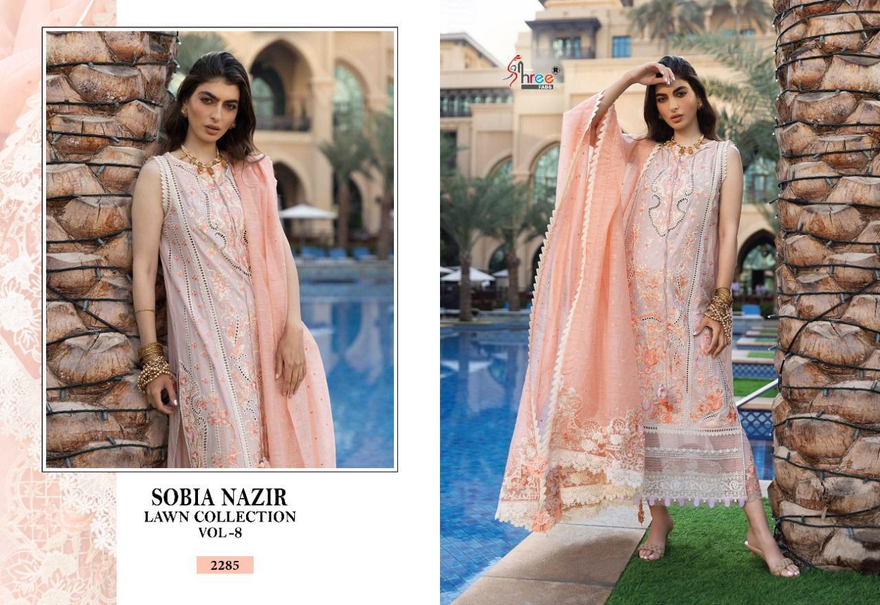 SHREE-FABS-SOBIA-NAZIR-LAWN-COLLECTION-VOL-8-COTTON-PAKISTANI-SUITS-SURAT-2