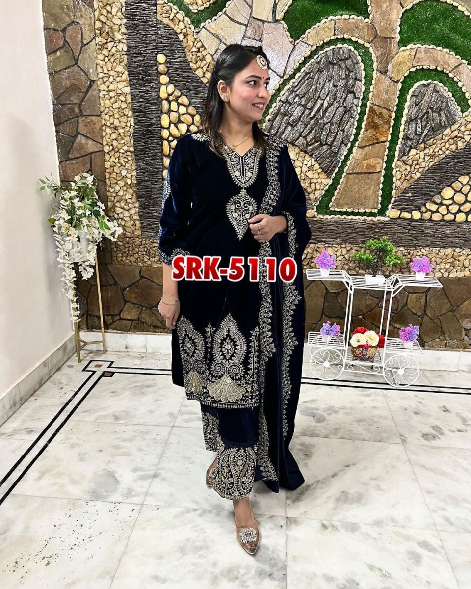 SHREE-HARI-SRK-5110-DESIGNER-VELVET-SUITS-1