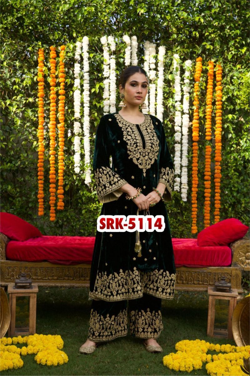 SHREE-HARI-SRK-5114-DESIGNER-VELVET-SUITS-1
