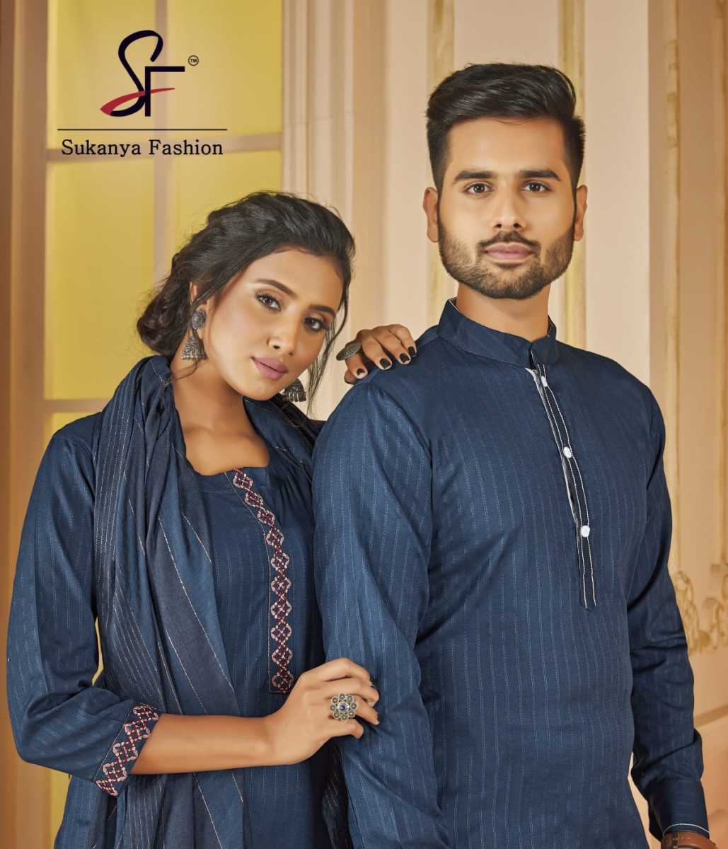 SUKANYA-FASHION-ROYAL-COUPLE-VOL-5-GIRLS-KURTI-WITH-BOYS-KURTA-COMBO-SET-16