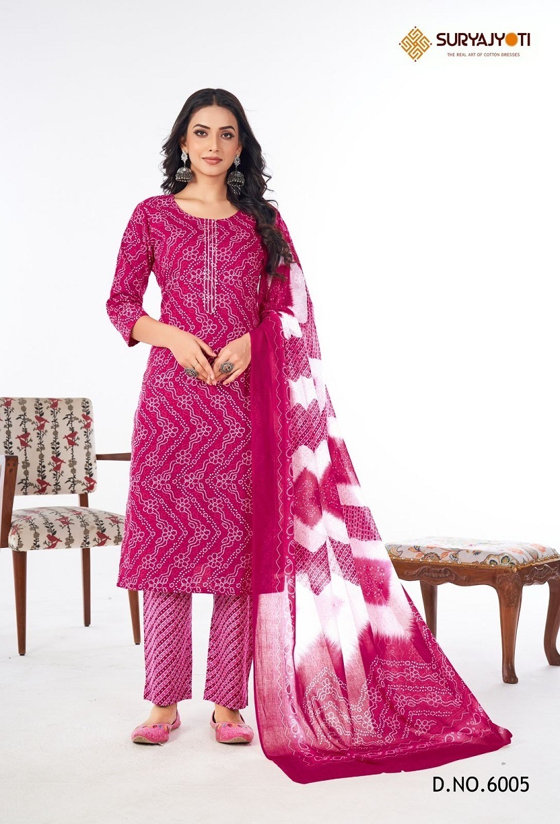 SURYAJYOTI-BANDHANI-LEHARIYA-VOL-6-COTTON-READYMADE-KURTI-SUPPLIER-IN-SURAT-8