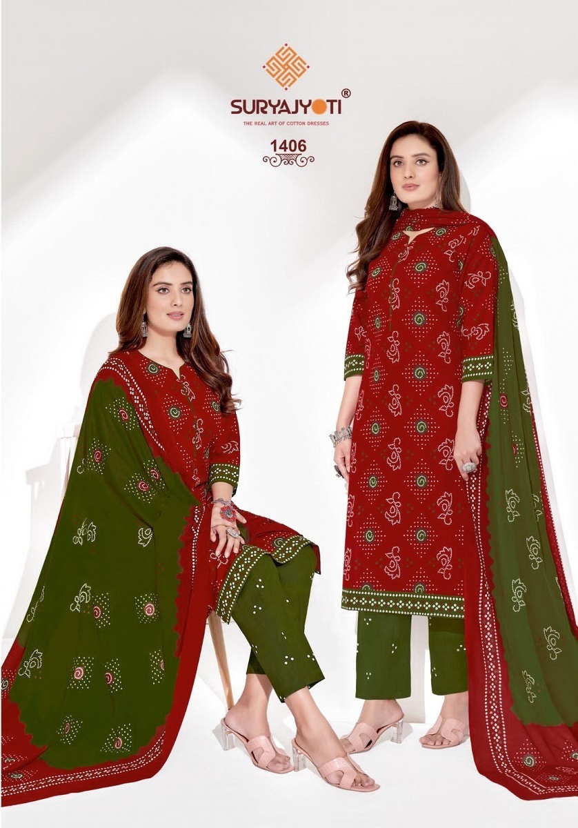 SURYAJYOTI-BANDHANI-SPECIAL-VOL-14-CAMBRIC-COTTON-BANDHNI-PRINT-SUITS-SURAT-3