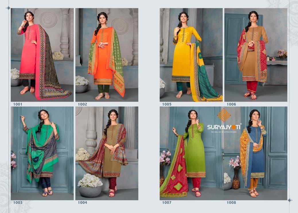 SURYAJYOTI-BANDHEJ-VOL-1-COTTON-SATIN-SALWAR-SUITS-WHOLESALE-12