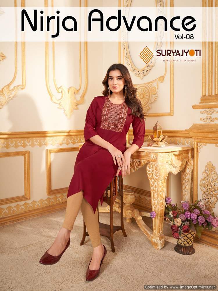 SURYAJYOTI-NIRJA-ADVANCE-VOL-8-KURTI-CATALOGUE-WHOLESALER-IN-SURAT-9