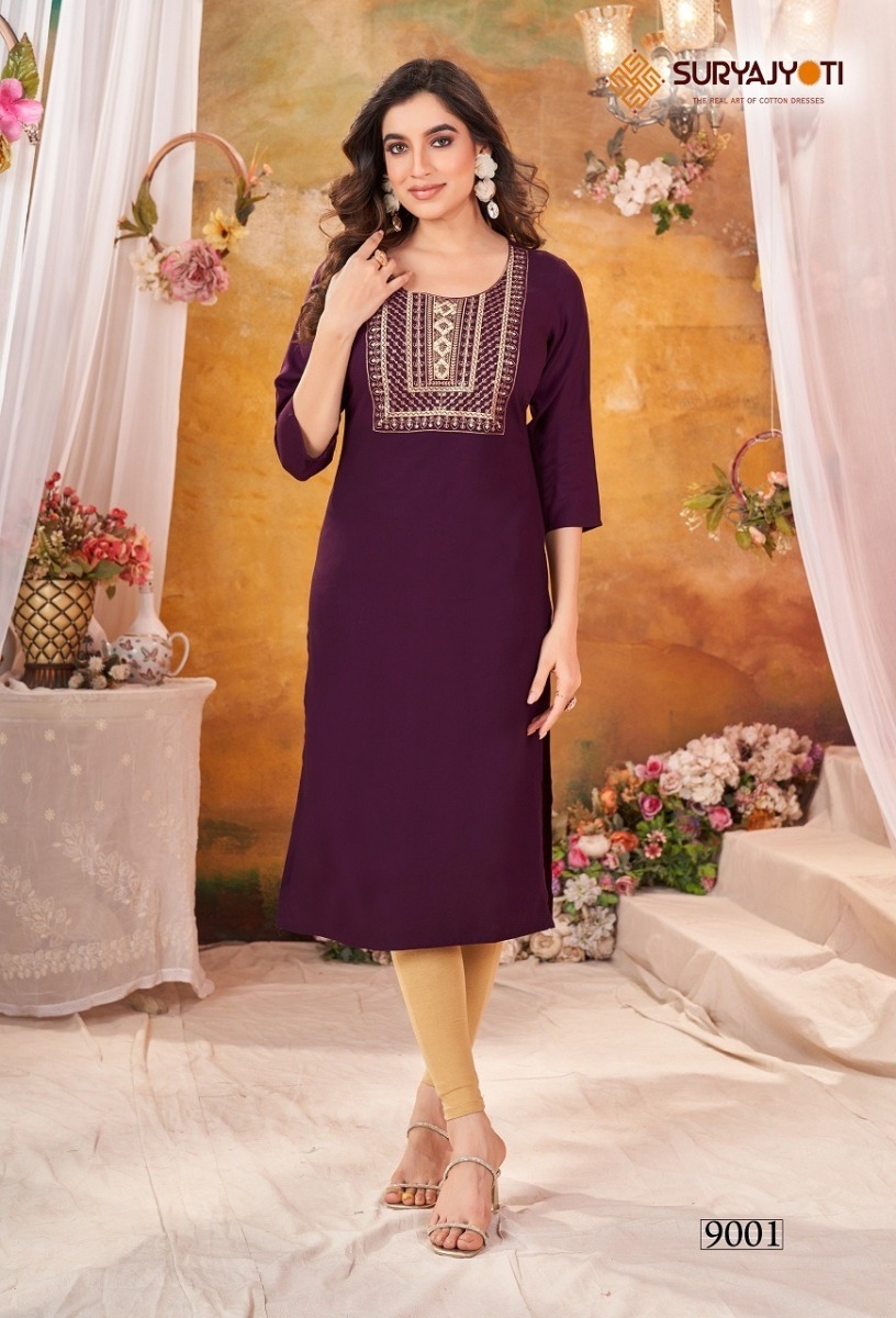 SURYAJYOTI-NIRJA-ADVANCE-VOL-9-RAYON-KURTI-CATALOGUE-WHOLESALER-IN-SURAT-2