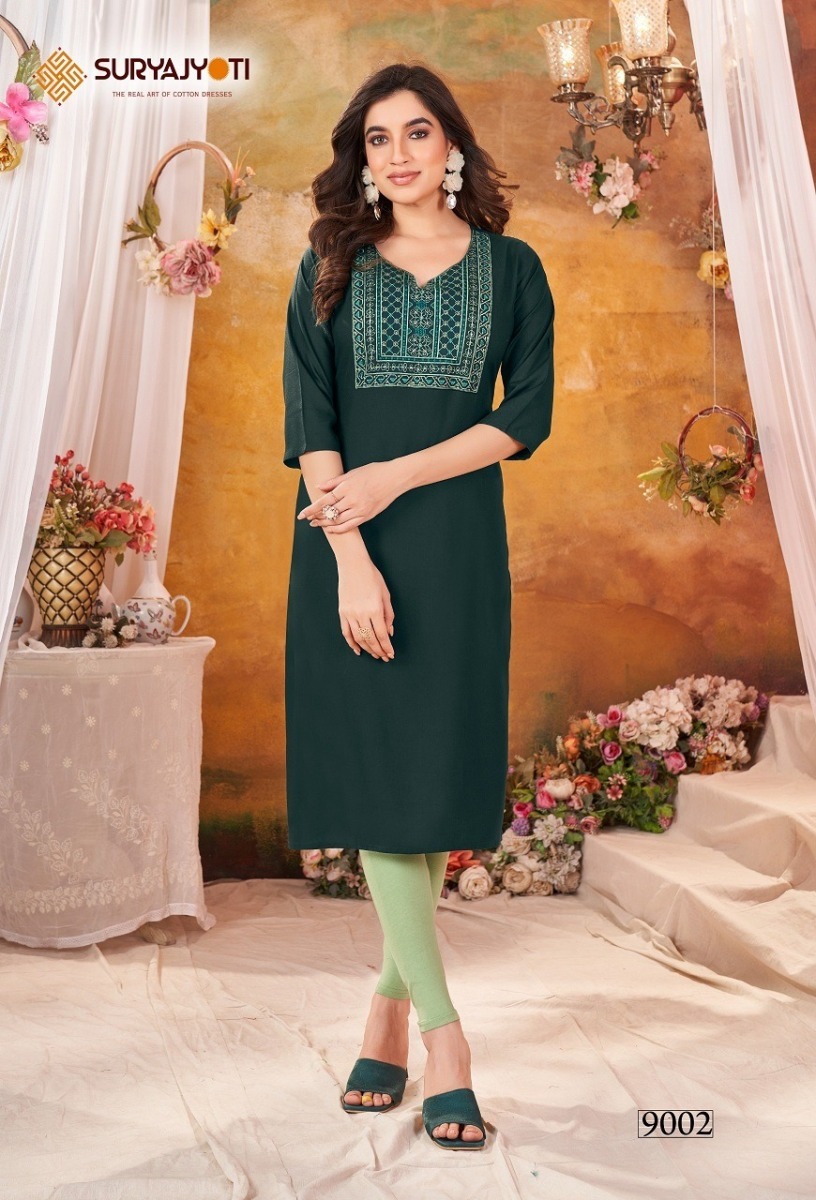 SURYAJYOTI-NIRJA-ADVANCE-VOL-9-RAYON-KURTI-CATALOGUE-WHOLESALER-IN-SURAT-3
