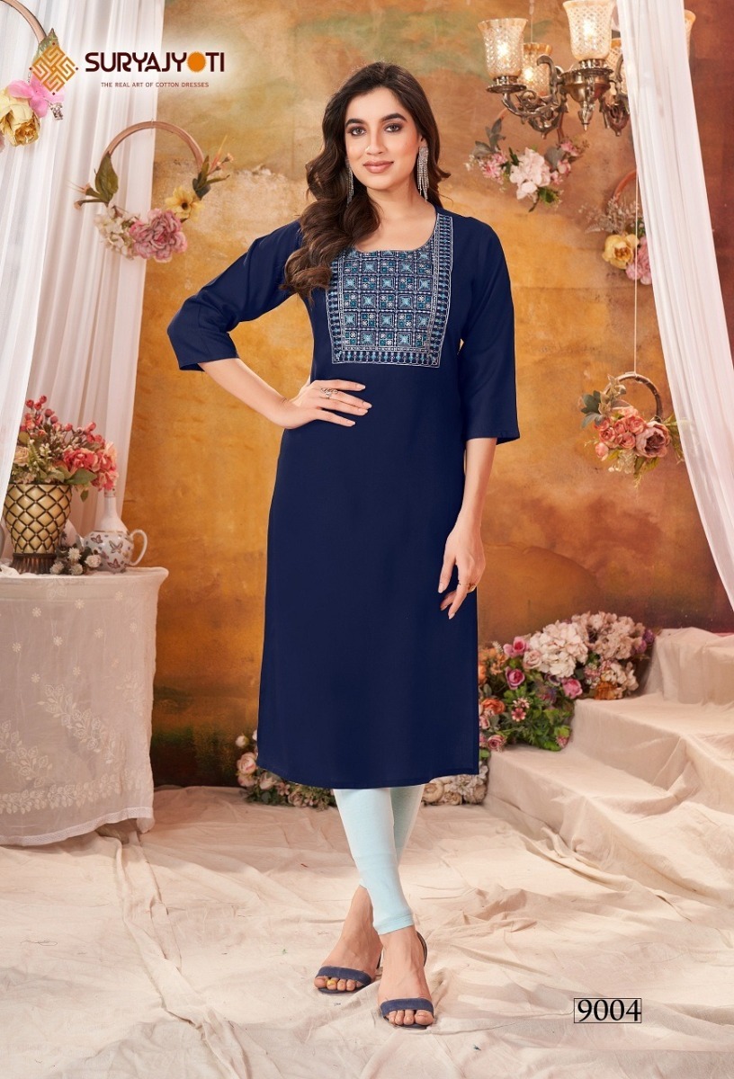 SURYAJYOTI-NIRJA-ADVANCE-VOL-9-RAYON-KURTI-CATALOGUE-WHOLESALER-IN-SURAT-5